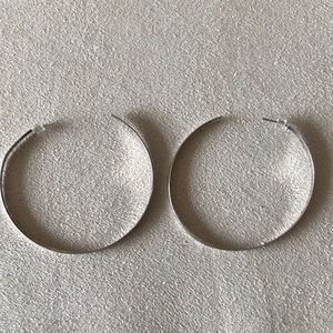 Sterling silver hoop earrings